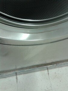 Dirty washer when you open the front door