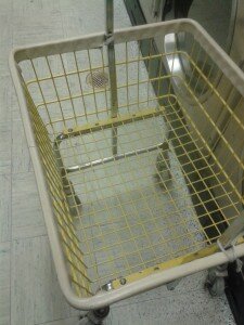 Dirty laundry cart