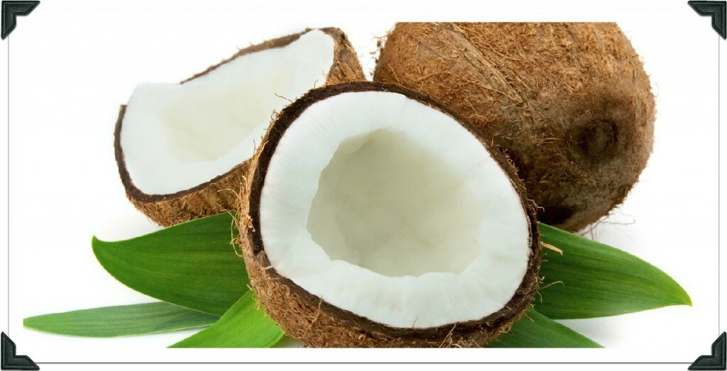 open raw coconut