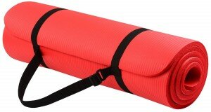 BalanceFrom GoYoga Yoga Mat with Carrying Strap